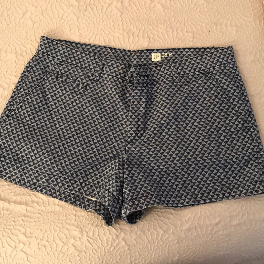 Blue and white Gap shorts